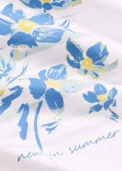 Online T-Shirt aus elastischem Baumwoll-Mix Damen Shirts & Tops