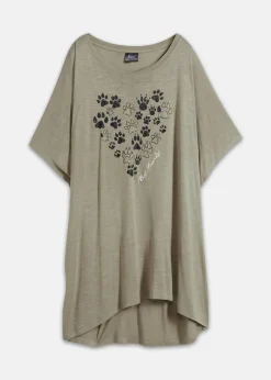 Damen bonprix Nachhaltigere Materialien|Shirts & Tops|T-Shirt aus fließender Viskose
