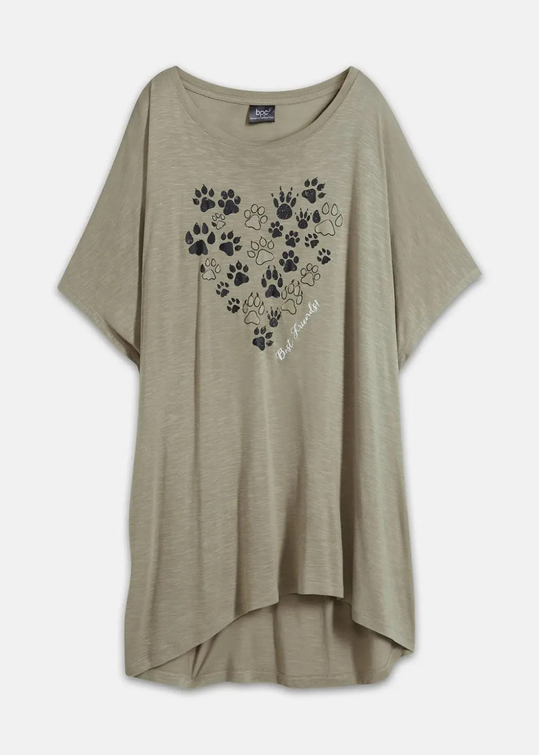 Damen bonprix Nachhaltigere Materialien|Shirts & Tops|T-Shirt aus fließender Viskose