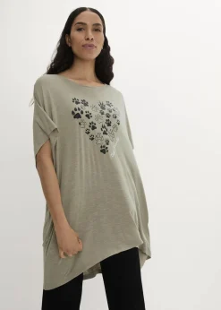 Damen bonprix Nachhaltigere Materialien|Shirts & Tops|T-Shirt aus fließender Viskose