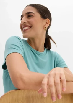 Discount T-Shirt aus fließender Viskose Damen Nachhaltigere Materialien|Shirts & Tops