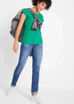 Discount T-Shirt aus reiner Baumwolle Damen Shirts & Tops|Basics