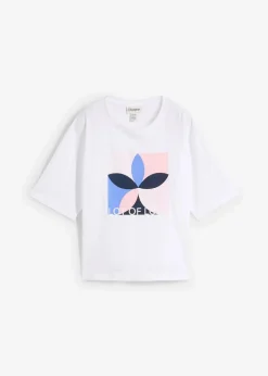 T-Shirt aus reiner Baumwolle Damen Shirts & Tops|Nachhaltigere Materialien