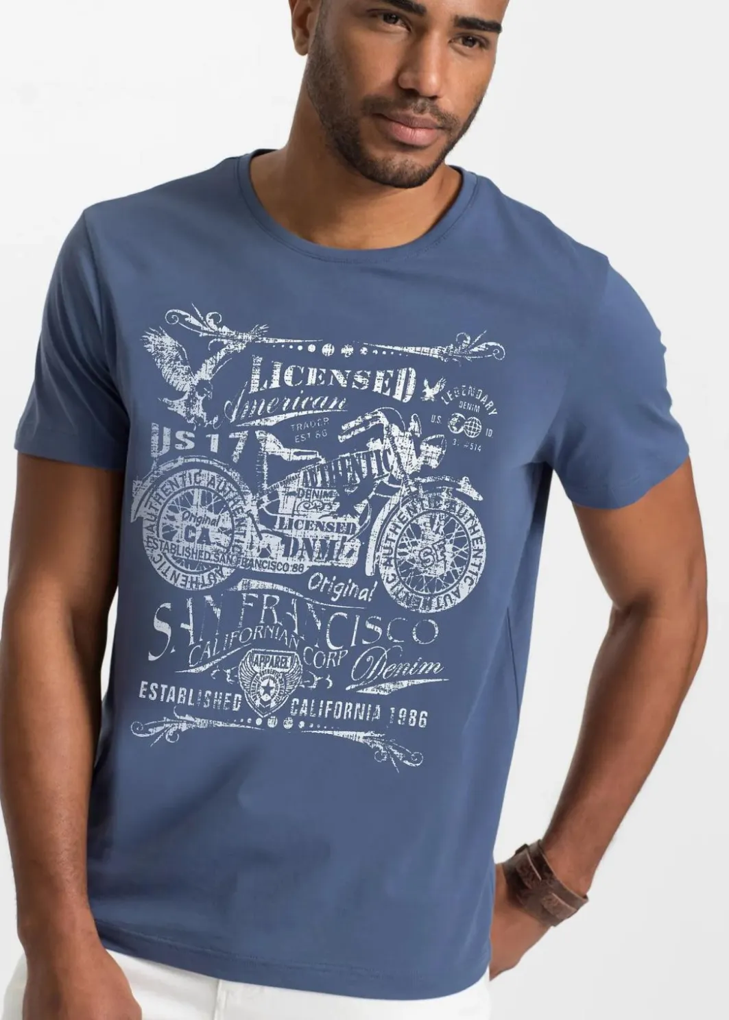 Herren bonprix Shirts & Polos|Große Größen|T-Shirt aus reiner Baumwolle
