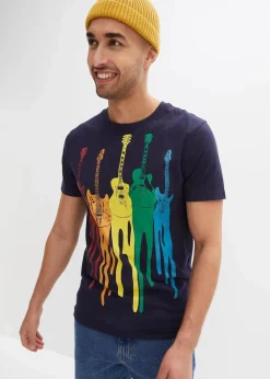 Herren bonprix Große Größen|Shirts & Polos|T-Shirt aus reiner Baumwolle, Slim Fit