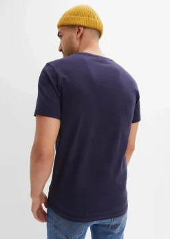 Herren bonprix Große Größen|Shirts & Polos|T-Shirt aus reiner Baumwolle, Slim Fit