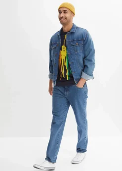 Herren bonprix Große Größen|Shirts & Polos|T-Shirt aus reiner Baumwolle, Slim Fit