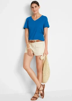 Clearance T-Shirt aus reiner Baumwolle Damen Shirts & Tops|Basics