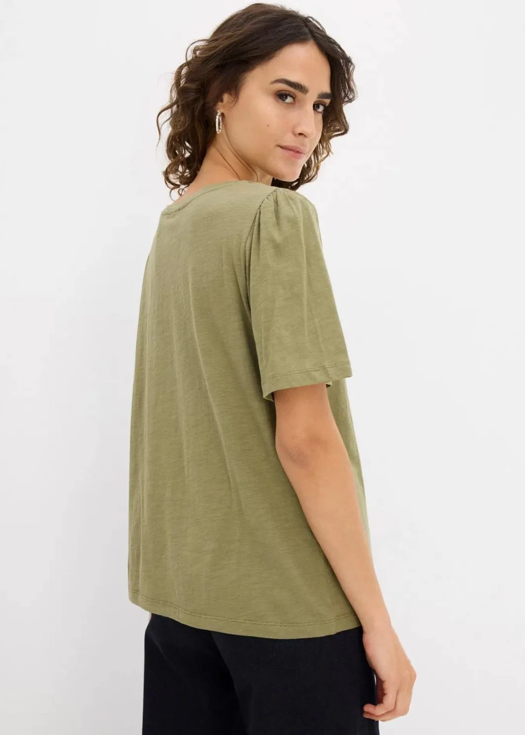 Damen bonprix Shirts & Tops|Nachhaltigere Materialien|T-Shirt aus reiner Baumwolle