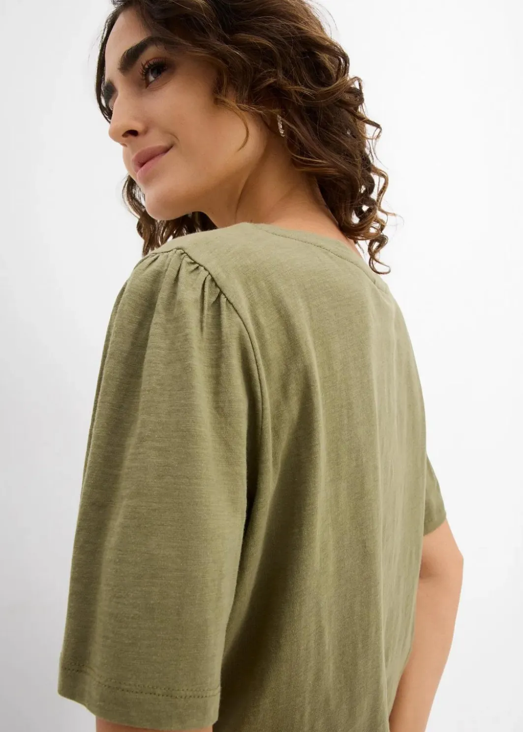 Damen bonprix Shirts & Tops|Nachhaltigere Materialien|T-Shirt aus reiner Baumwolle