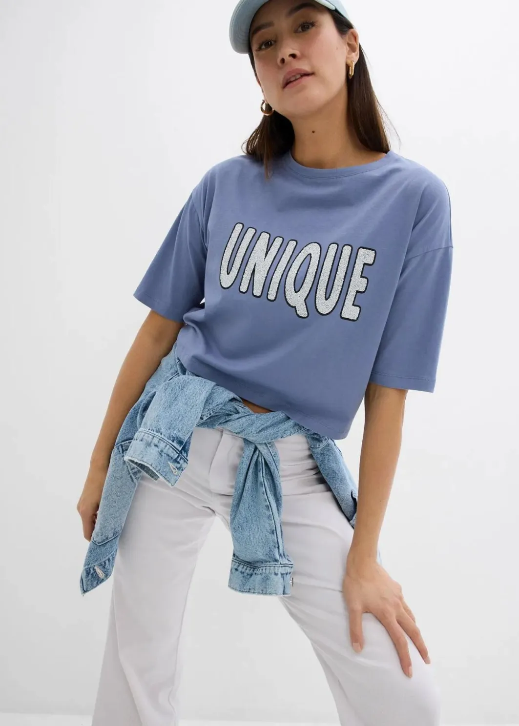 Damen bonprix Shirts & Tops|T-Shirt aus reiner Baumwolle
