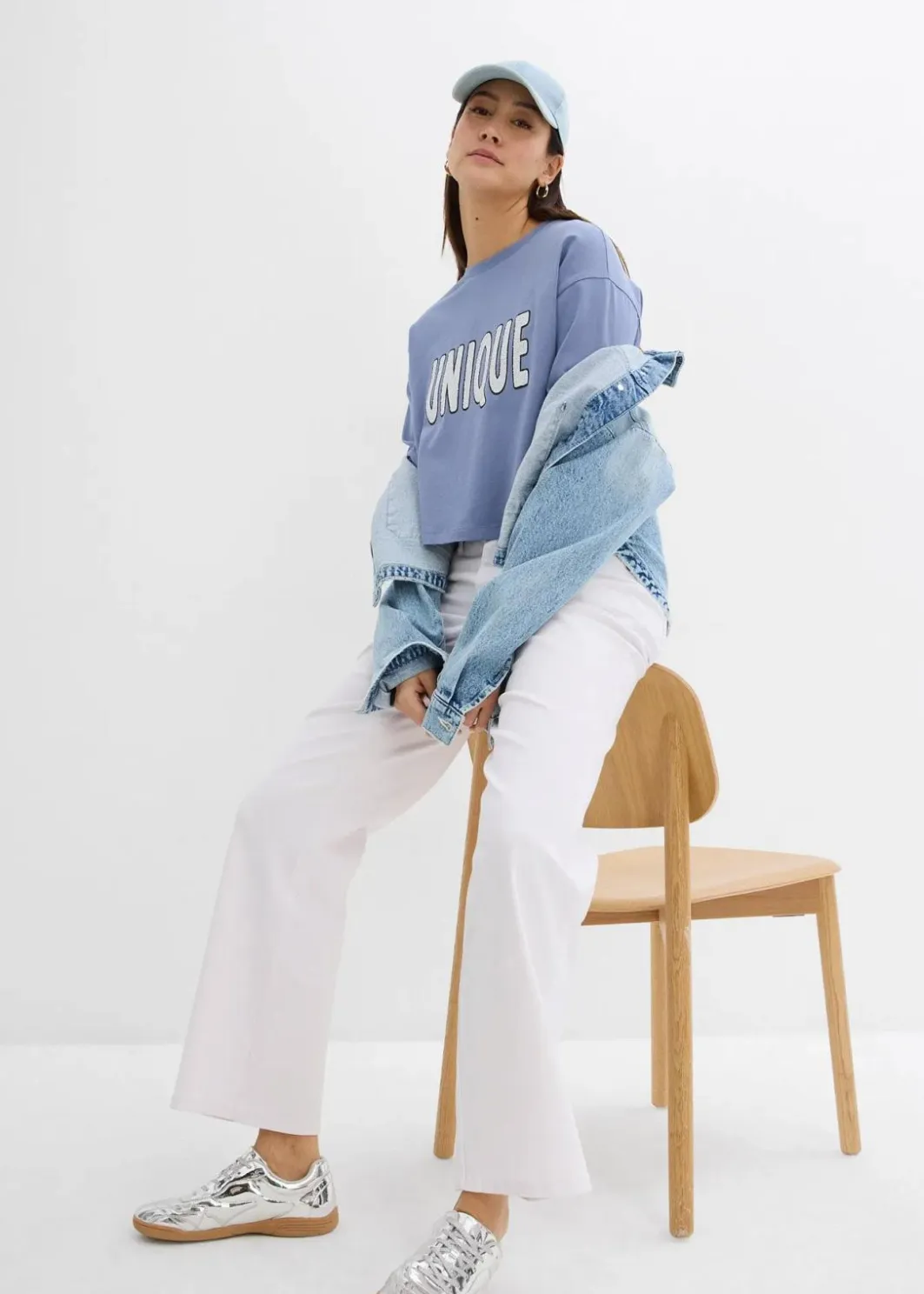 Damen bonprix Shirts & Tops|T-Shirt aus reiner Baumwolle
