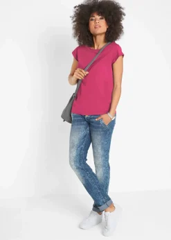 Best T-Shirt aus reiner Baumwolle Damen Shirts & Tops|Basics