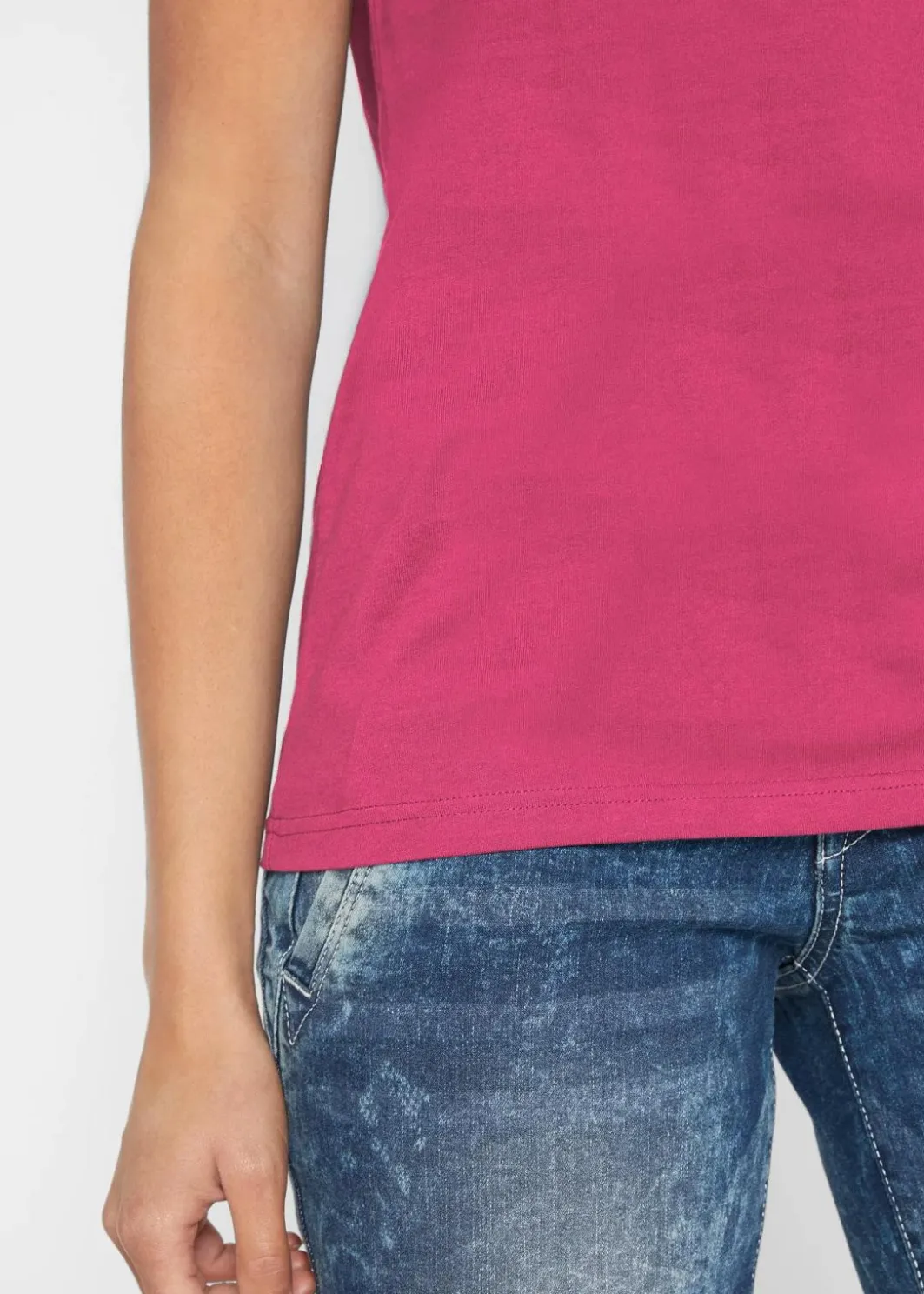 Best T-Shirt aus reiner Baumwolle Damen Shirts & Tops|Basics