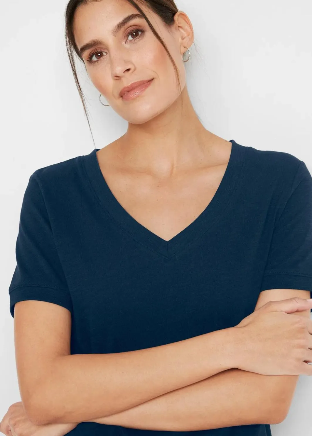 Clearance T-Shirt aus reiner Baumwolle Damen Shirts & Tops|Basics