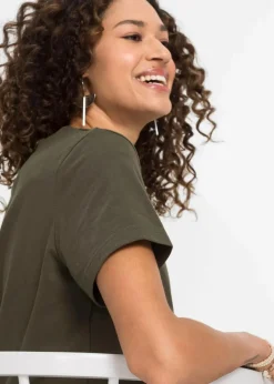 Outlet T-Shirt aus reiner Baumwolle Damen Shirts & Tops
