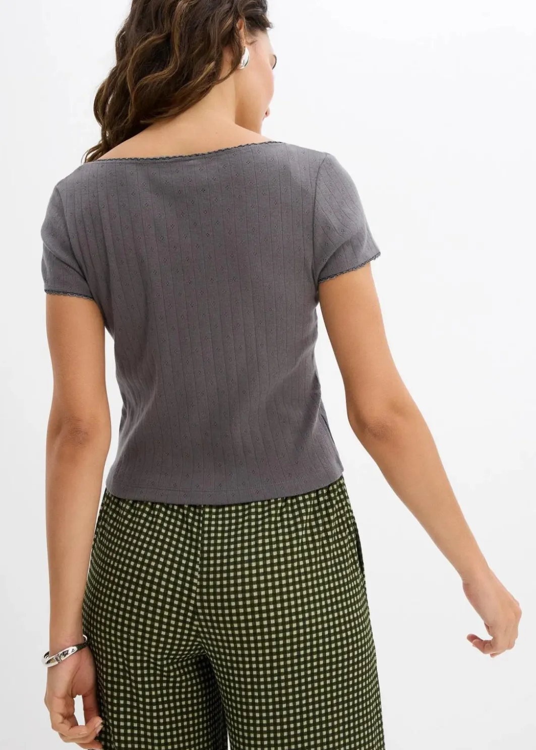 Online T-Shirt aus reiner Baumwolle Damen Shirts & Tops