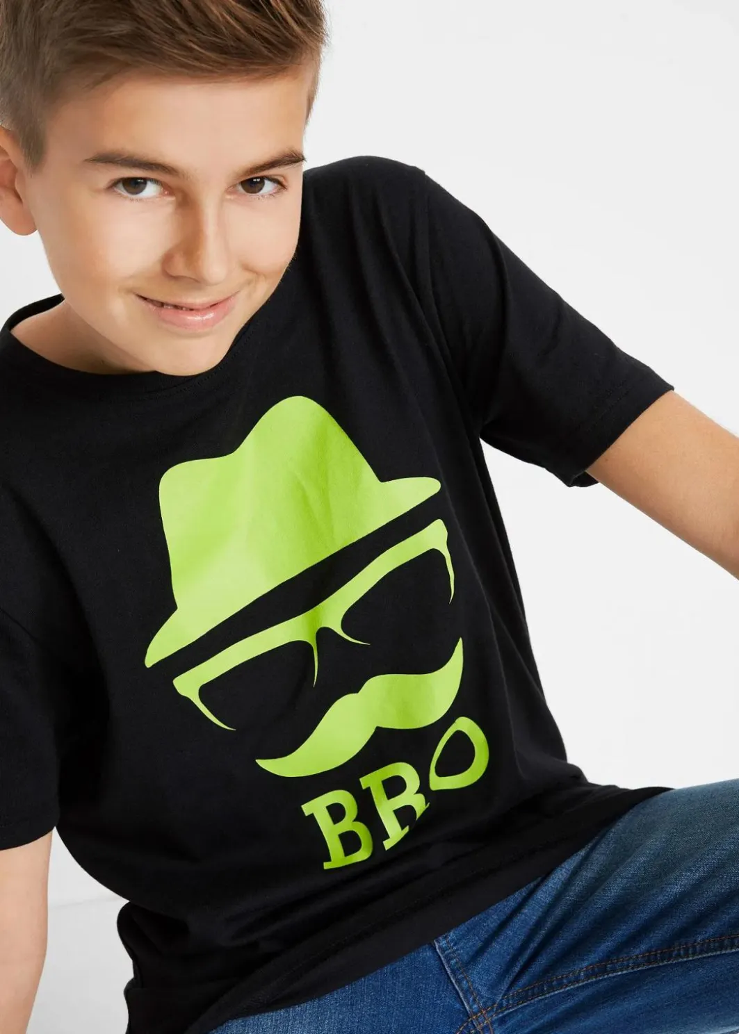 Kinder bonprix Jungen 9-16 Jahre·Shirts|T-Shirt aus reiner Baumwolle
