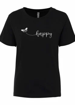 Online T-Shirt aus reiner Baumwolle Damen Shirts & Tops