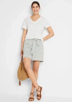 Outlet T-Shirt aus reiner Baumwolle Damen Shirts & Tops|Basics