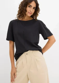 Damen bonprix Nachhaltigere Materialien|Shirts & Tops|T-Shirt aus reiner Baumwolle