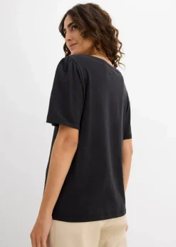 Damen bonprix Nachhaltigere Materialien|Shirts & Tops|T-Shirt aus reiner Baumwolle