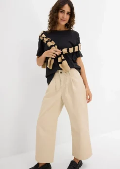 Damen bonprix Nachhaltigere Materialien|Shirts & Tops|T-Shirt aus reiner Baumwolle