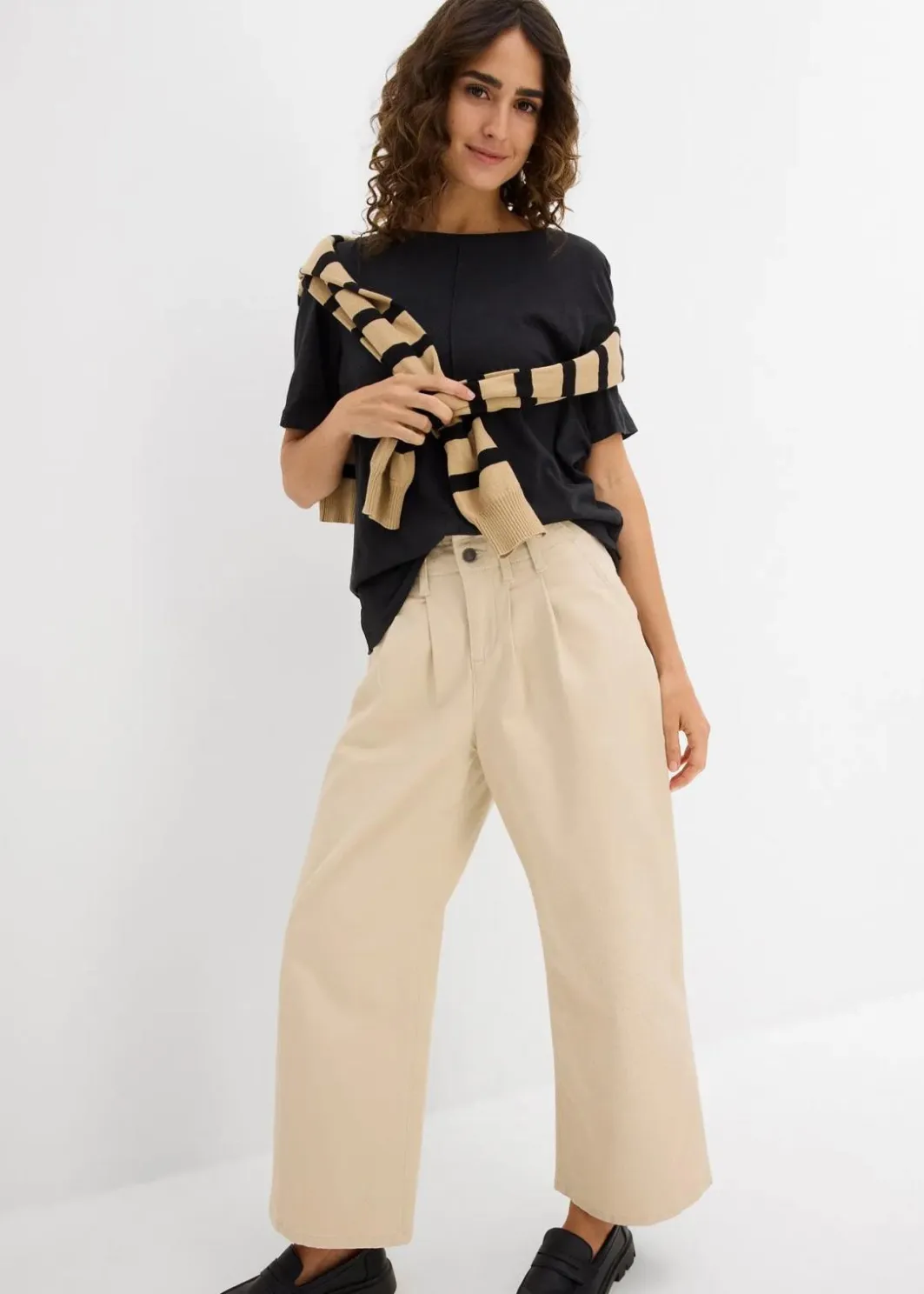 Damen bonprix Nachhaltigere Materialien|Shirts & Tops|T-Shirt aus reiner Baumwolle