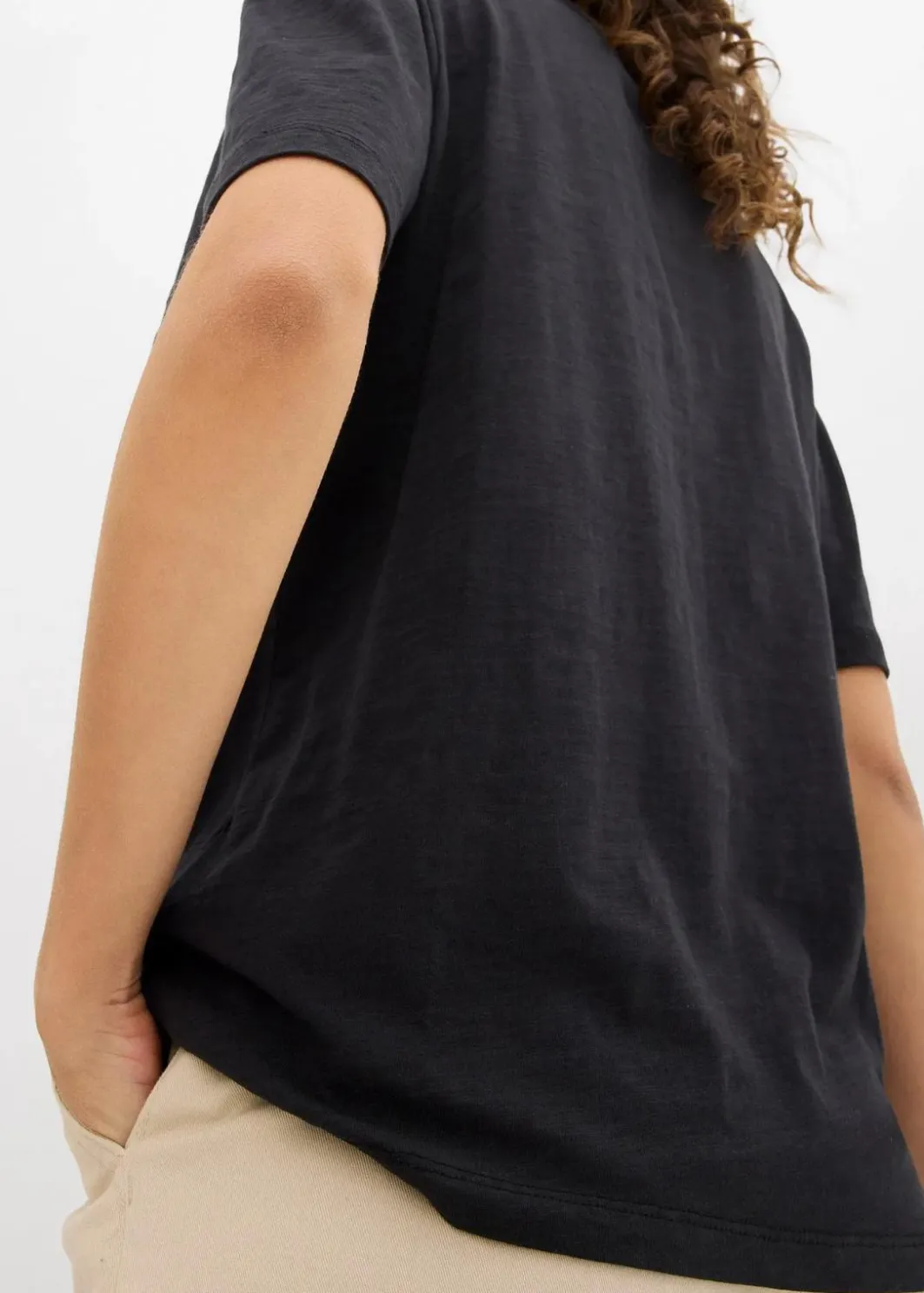 Damen bonprix Nachhaltigere Materialien|Shirts & Tops|T-Shirt aus reiner Baumwolle