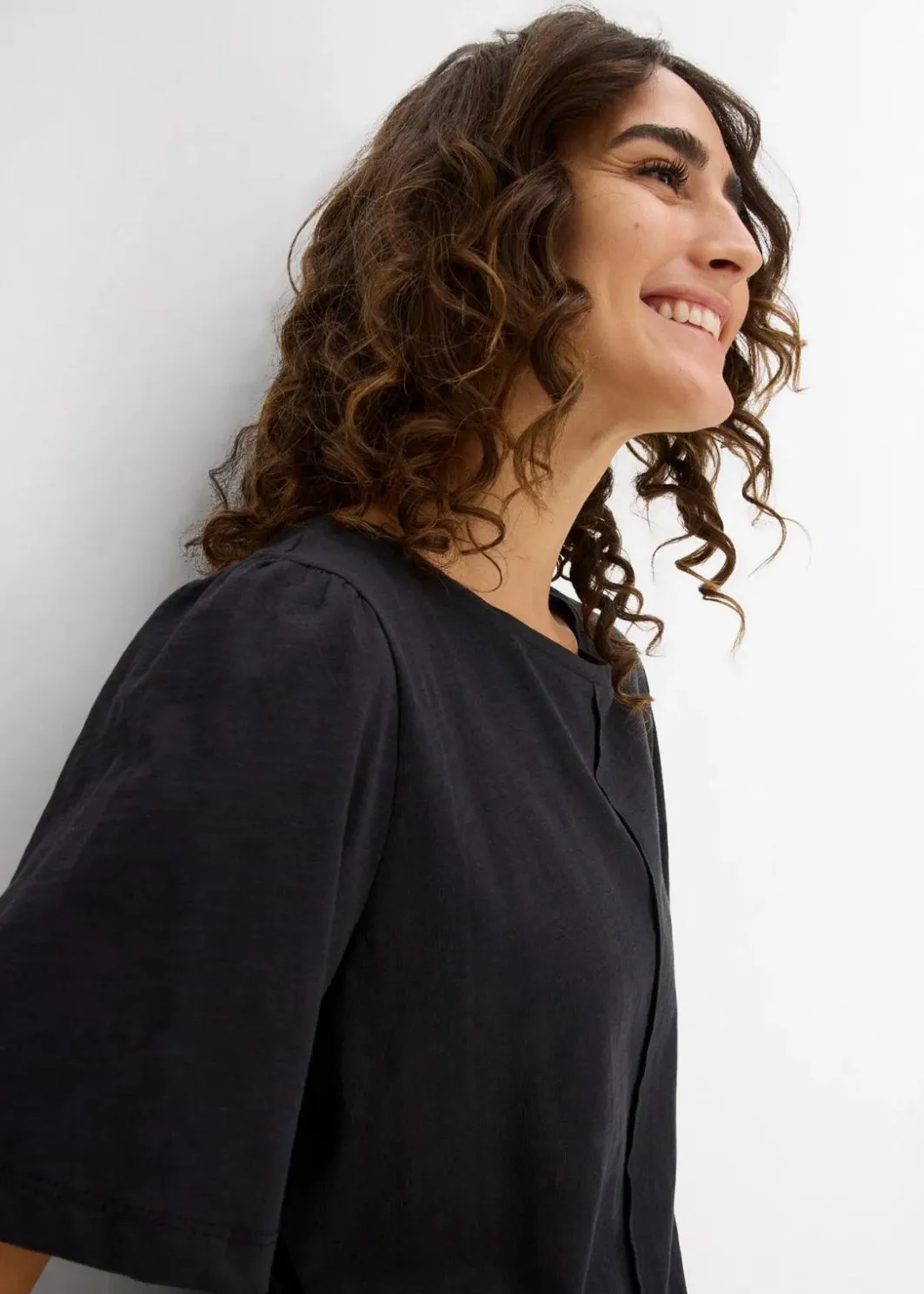 Damen bonprix Nachhaltigere Materialien|Shirts & Tops|T-Shirt aus reiner Baumwolle