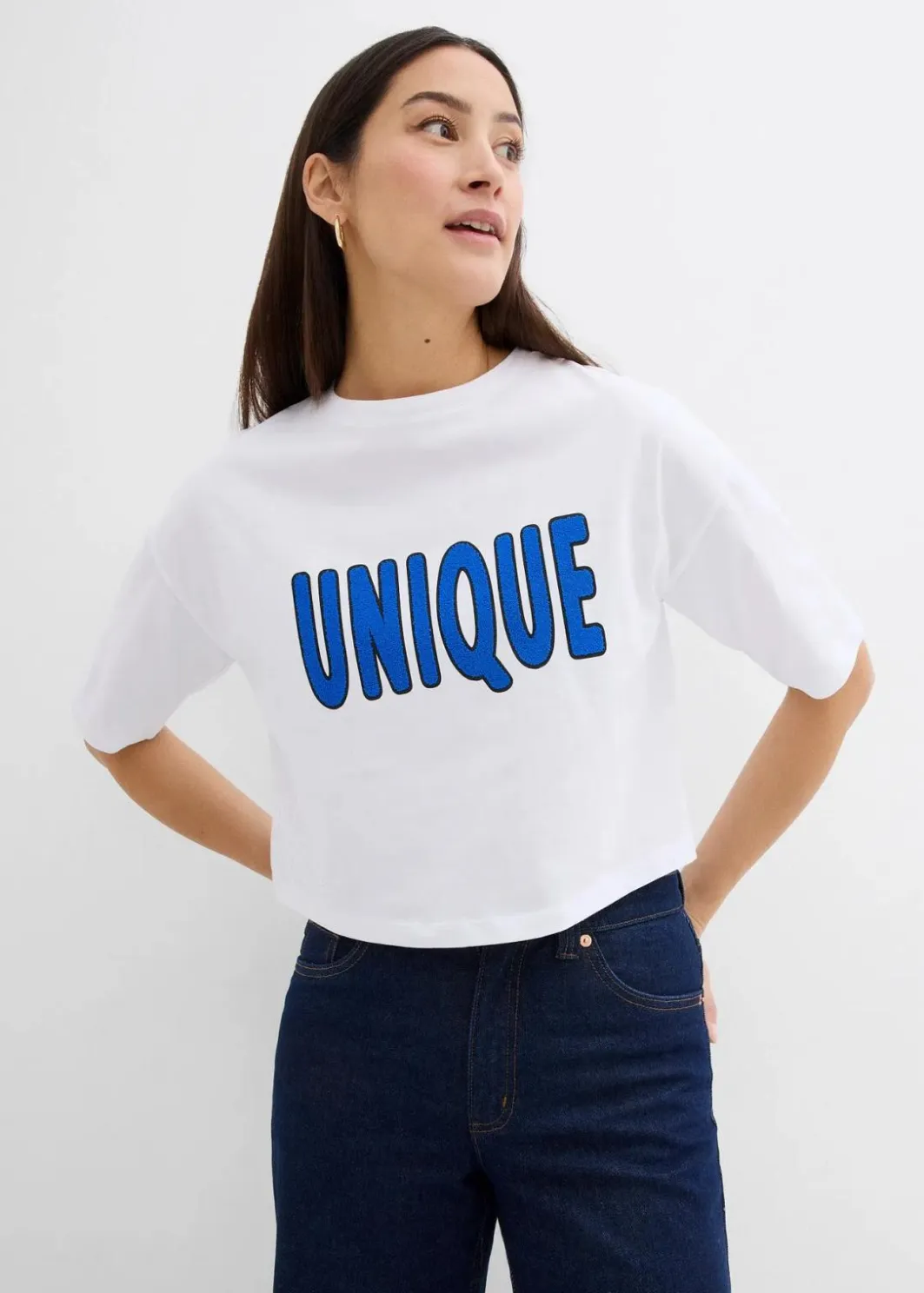 Damen bonprix Shirts & Tops|T-Shirt aus reiner Baumwolle