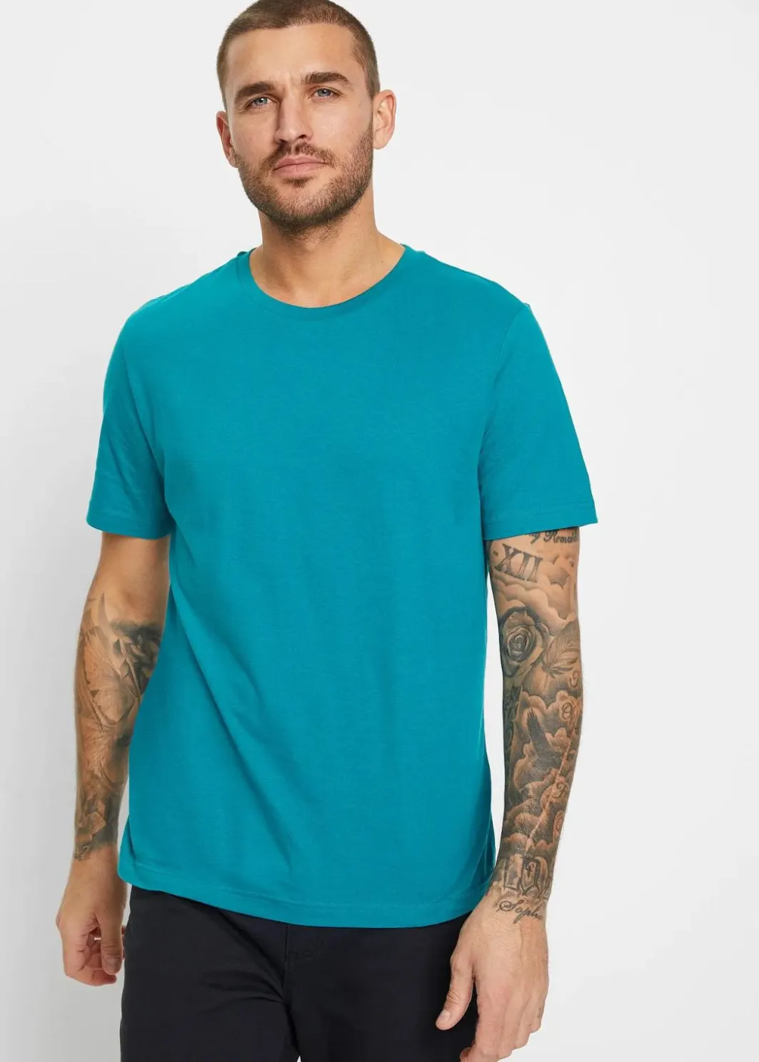 Herren bonprix Große Größen|Basics|T-Shirt aus reiner Baumwolle (2er Pack)
