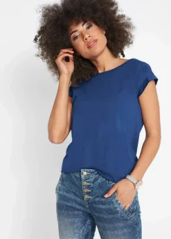 Damen bonprix Shirts & Tops|Basics|T-Shirt aus reiner Baumwolle