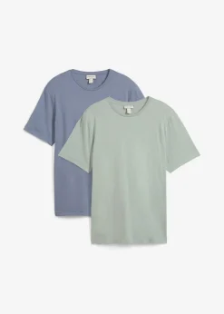 T-Shirt aus reiner Baumwolle (2er Pack) Herren Shirts & Polos|Sportbekleidung