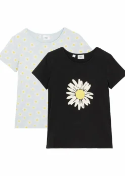 Hot T-Shirt aus reiner Baumwolle (2er Pack) Kinder Mädchen 9-16 Jahre·Mehrfachpacks|Mädchen 9-16 Jahre·Shirts & Blusen