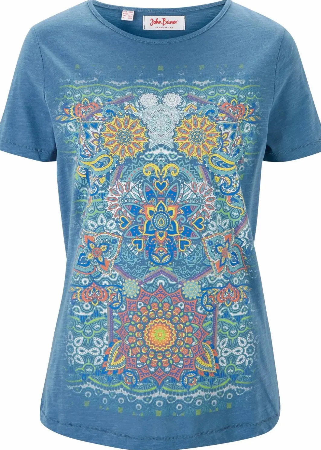 Damen bonprix Nachhaltigere Materialien|Shirts & Tops|T-Shirt aus reiner Baumwolle