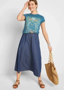 Damen bonprix Nachhaltigere Materialien|Shirts & Tops|T-Shirt aus reiner Baumwolle