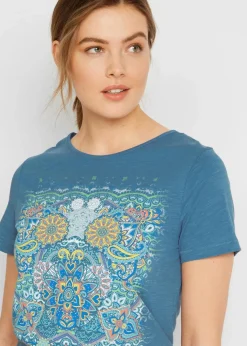 Damen bonprix Nachhaltigere Materialien|Shirts & Tops|T-Shirt aus reiner Baumwolle