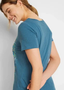 Damen bonprix Nachhaltigere Materialien|Shirts & Tops|T-Shirt aus reiner Baumwolle