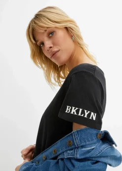 Best T-Shirt aus reiner Baumwolle Damen Shirts & Tops