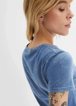 Outlet T-Shirt aus reiner Bio-Baumwolle Damen Nachhaltigere Materialien|Shirts & Tops