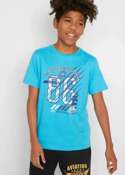 Kinder bonprix Jungen 9-16 Jahre·Mehrfachpacks|Jungen 9-16 Jahre·Shirts|T-Shirt aus reiner Bio-Baumwolle (2er Pack)