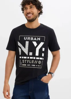 T-Shirt aus reiner Bio-Baumwolle Herren Große Größen|Shirts & Polos