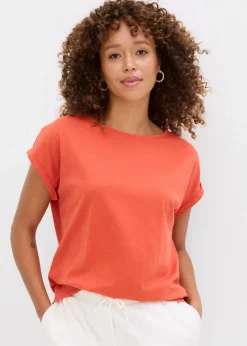 Damen bonprix Nachhaltigere Materialien|Shirts & Tops|T-Shirt aus reiner Bio-Baumwolle (2er Pack)