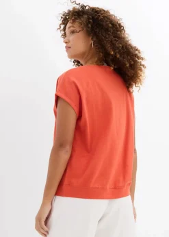 Damen bonprix Nachhaltigere Materialien|Shirts & Tops|T-Shirt aus reiner Bio-Baumwolle (2er Pack)
