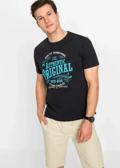 Herren bonprix Große Größen|Shirts & Polos|T-Shirt aus reiner Bio-Baumwolle (2er Pack)