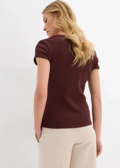 Damen bonprix Nachhaltigere Materialien|Shirts & Tops|T-Shirt aus reiner Bio-Baumwolle