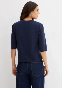 Damen bonprix Nachhaltigere Materialien|Shirts & Tops|T-Shirt aus reiner Bio-Baumwolle