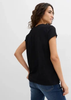 Damen bonprix Bekleidung·Röcke|Nachhaltigere Materialien|T-Shirt aus reiner Bio-Baumwolle (2er Pack)