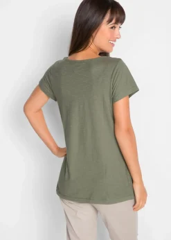 Clearance T-Shirt aus reiner Bio-Baumwolle Damen Nachhaltigere Materialien|Shirts & Tops